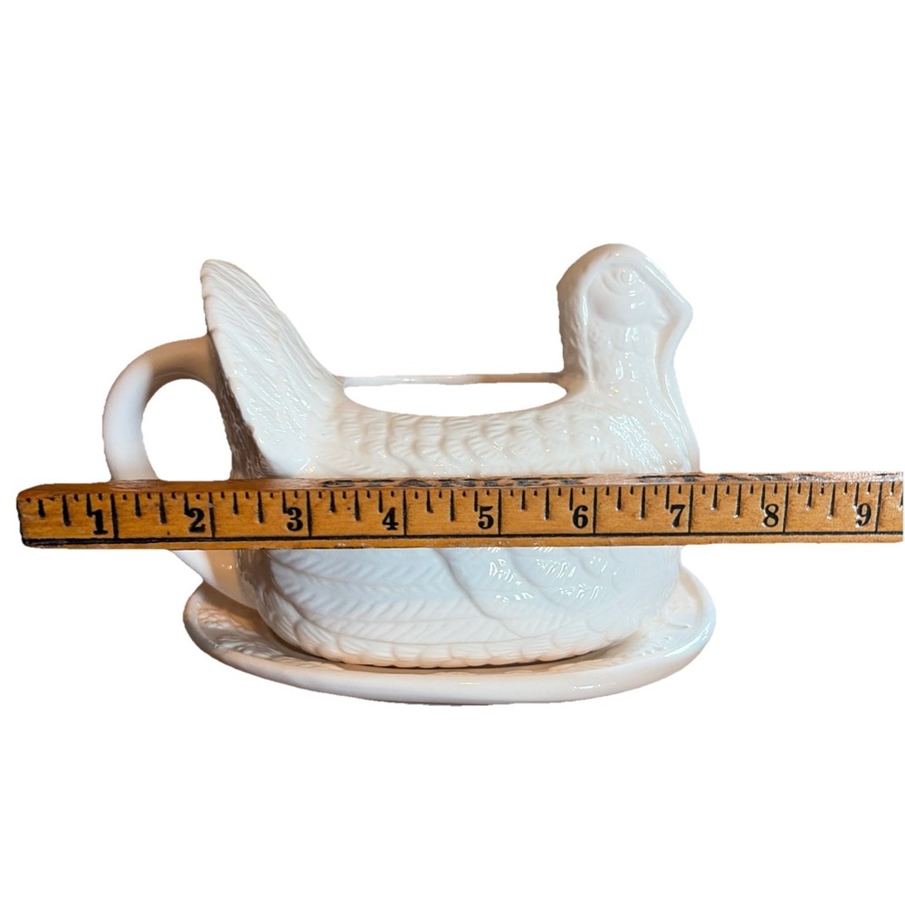 Vintage HIMARK 1Qt. Turkey Gravy Boat‎ Server w/ Drip Plate Chesapeake Porcelain - Picture 8 of 8
